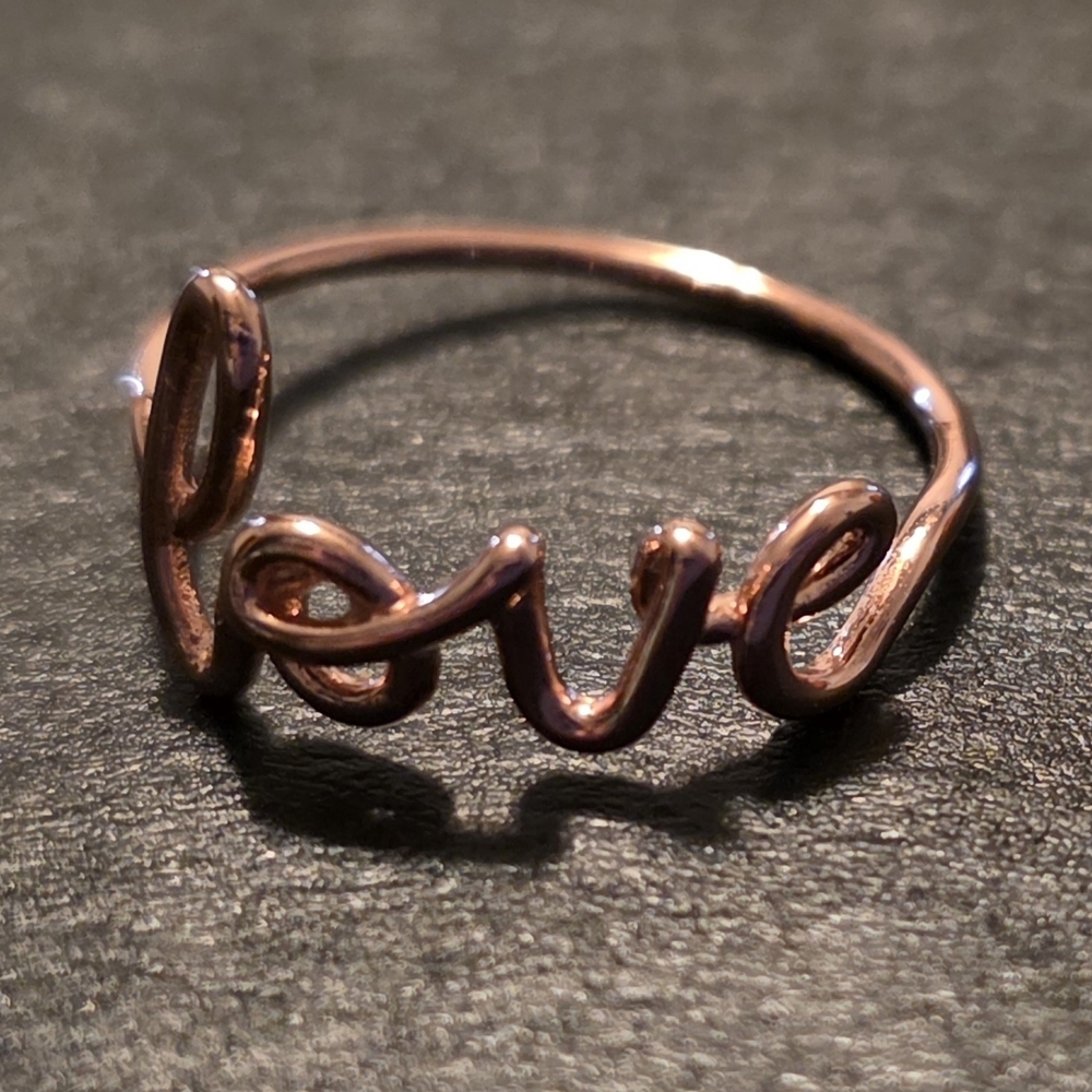 Pura Vida Rose Gold Love Ring